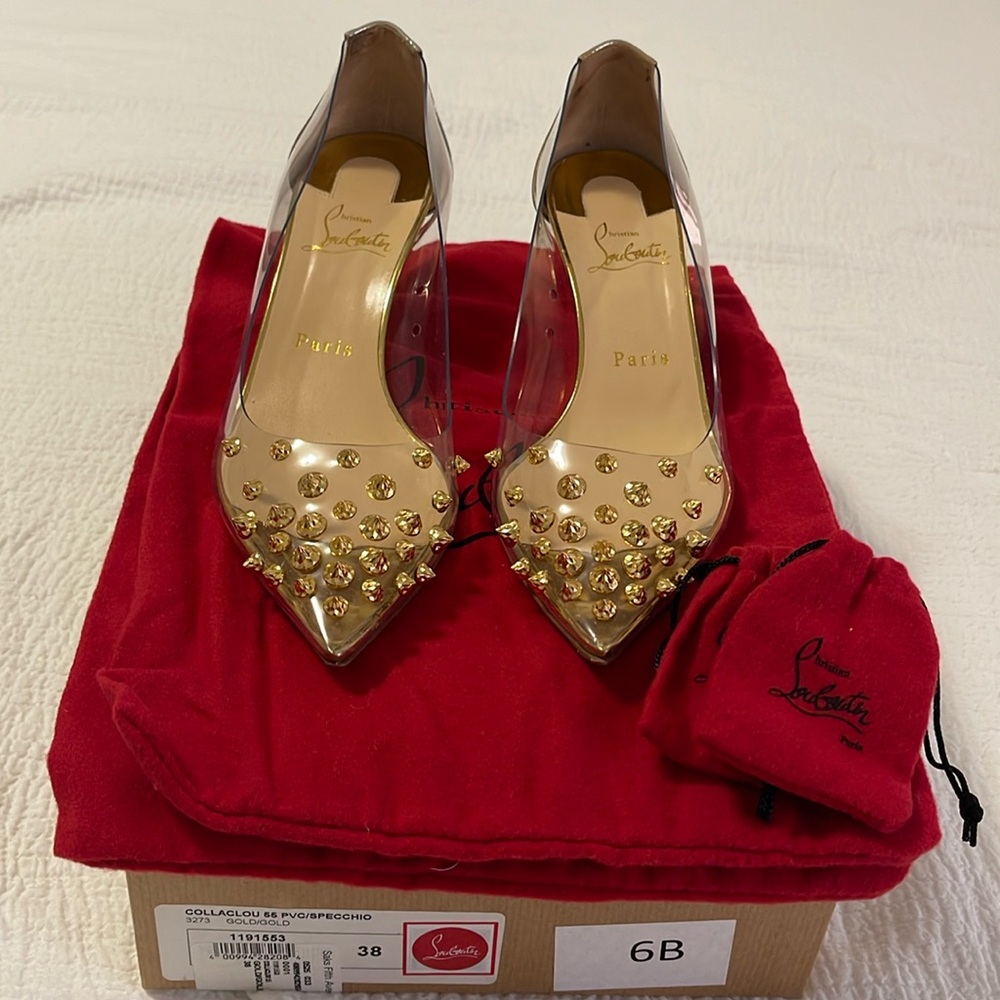 COPY - CHRISTIAN LOUBOUTIN COLLACLOU PVC/SPECCHIO